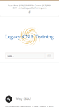 Mobile Screenshot of legacycnatraining.com