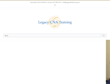 Tablet Screenshot of legacycnatraining.com